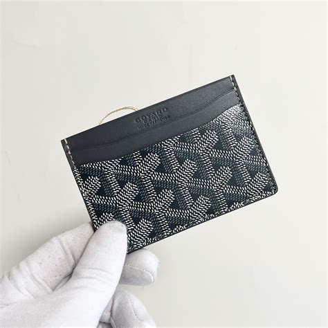 goyard card holder light grey|Goyard card holder price 2024.